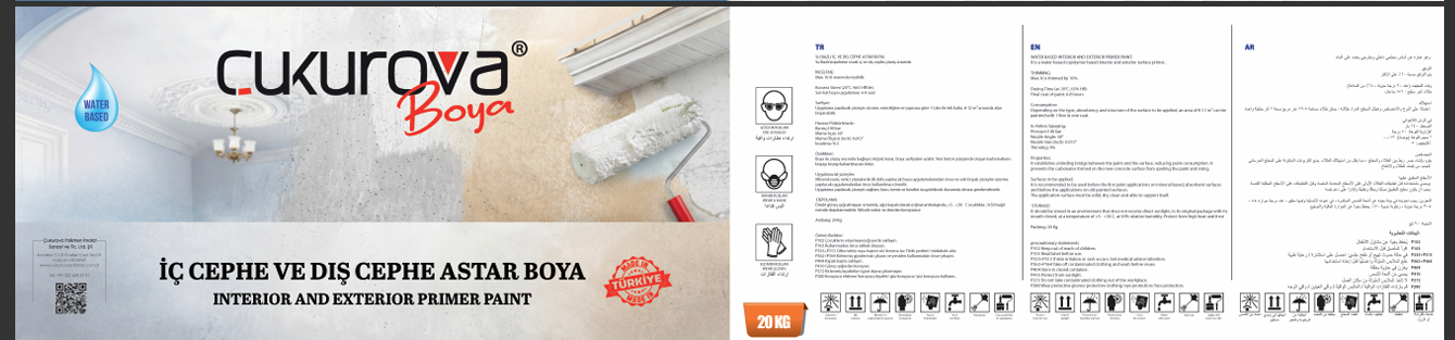 Çukurova Interior & Exterior Primer Paint 20 kg